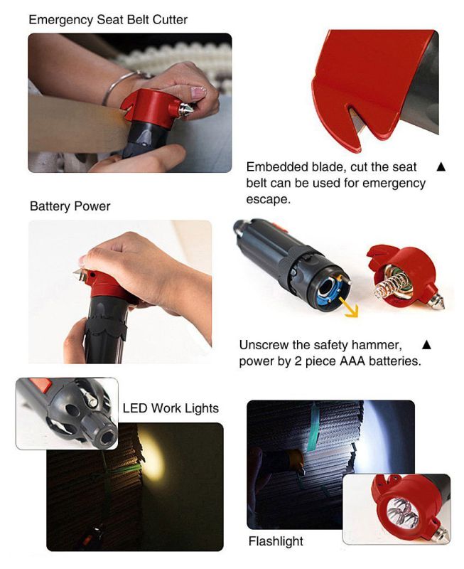 Hot Sale Multi Portable Screwdriver with LED Torch and Hammer