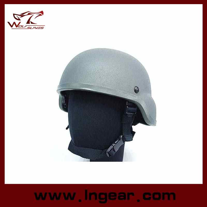 Mich 2000 Glass Fiber Leather Bicycle Helmet Cycling Helmet Bulletproof Helmet Grey