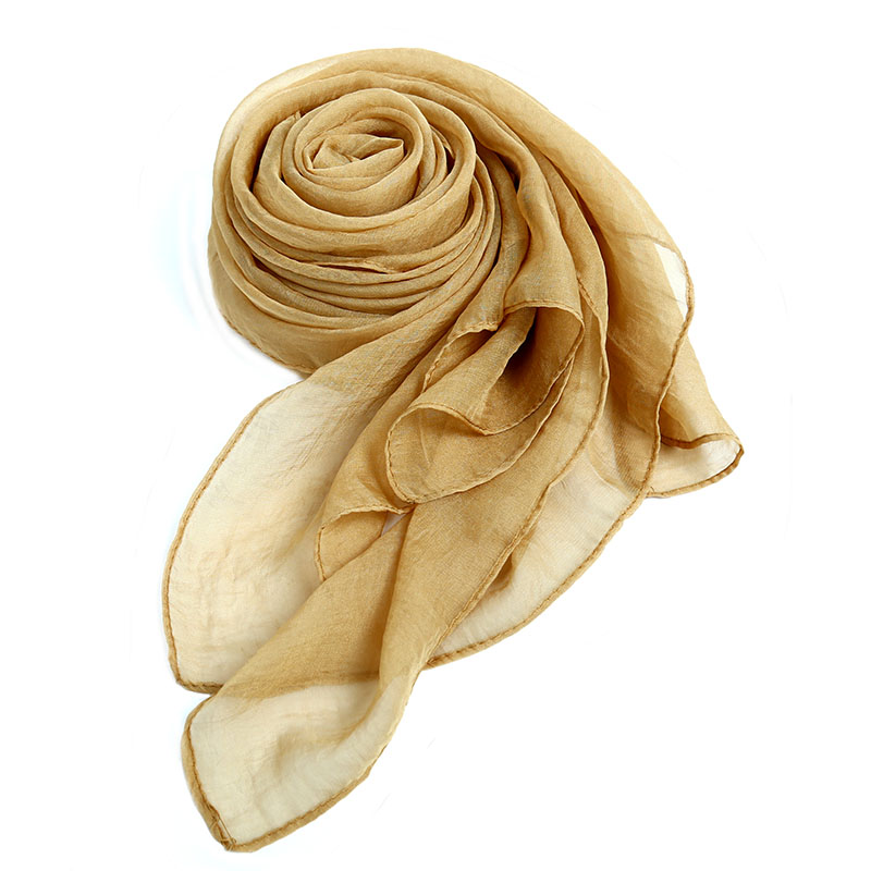 Women's Wrinkle Solid Color Soft Lightweight Scarf