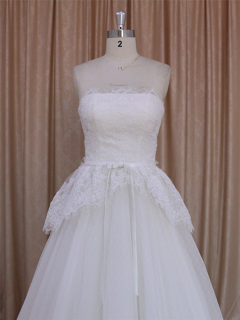 Alibaba A-Line Bridal Gowns Beautiful Lace Wedding Dress