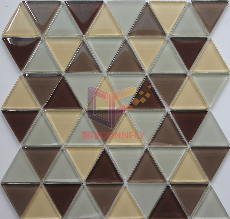 Bathroom Used Modern Design Crystal Mosaic Tile (CFC648)