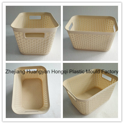 Customized Modern Design Plastic Rattan Injection Mould for Storage