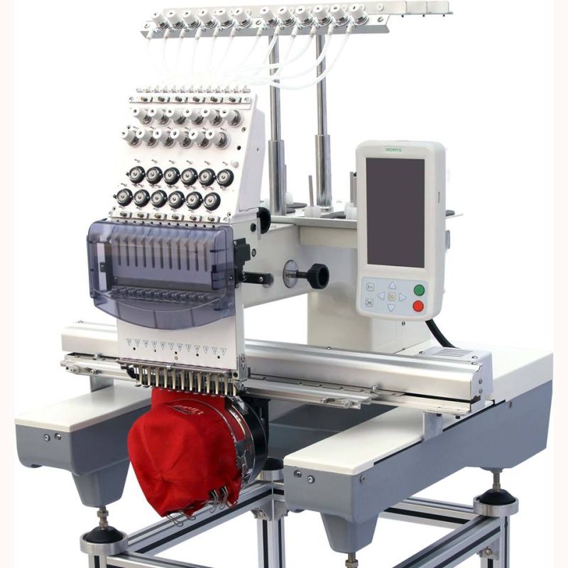 Single Head Embroidery Machinery for Cap T-Shirt Logo Embroidery