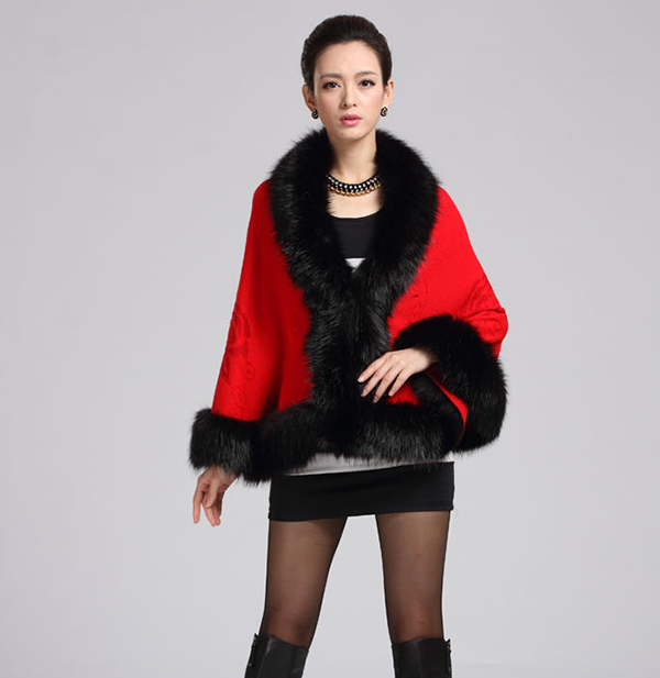 New Fashion Fox Women's Cloak Coat