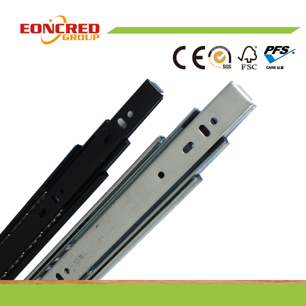 Black Steel Ball Bearing Slide/Drawer Slide Runner