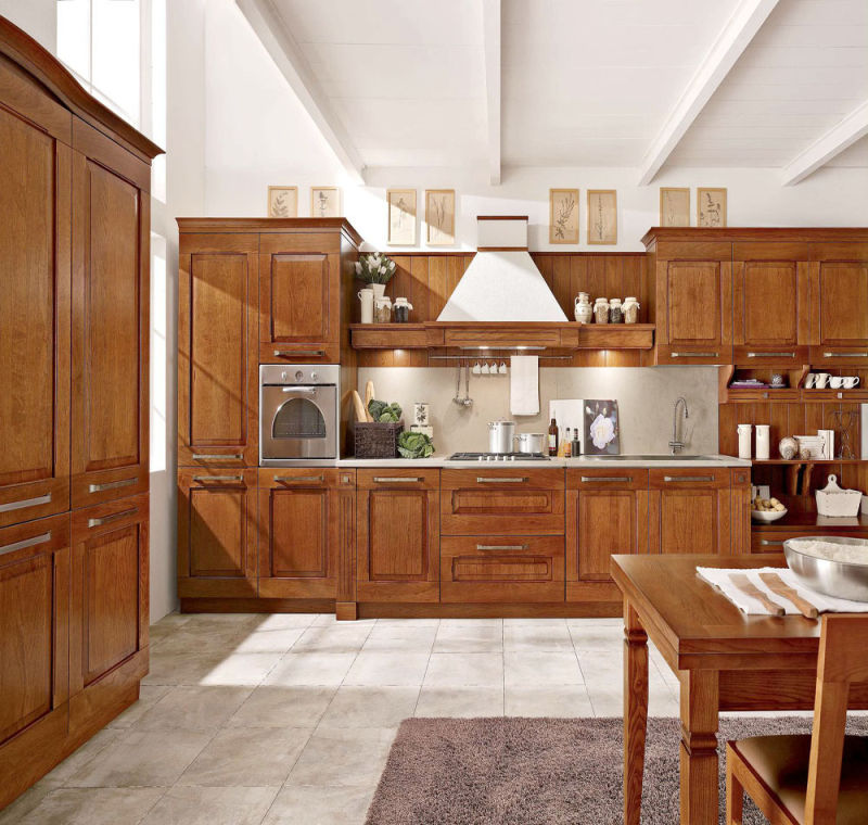 French Style Glazed White Custom Kitchen Cabinetry