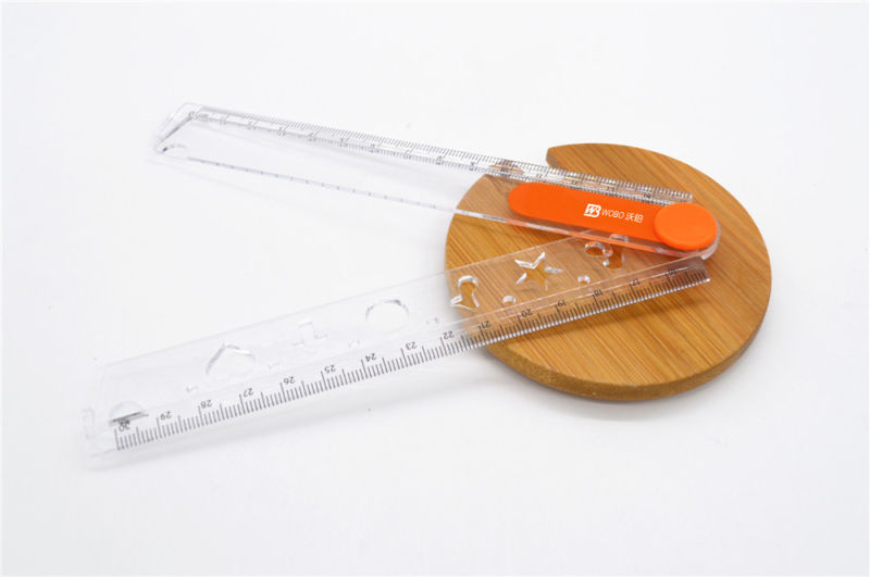 2016 Geometry Shape Folding Plastic Ruler for Office Stationery