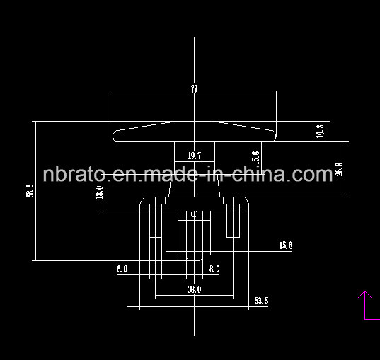 Zinc Alloy Quarter Turn T-Handle Lock