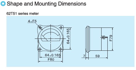 High Quality Mounted Analog Meter