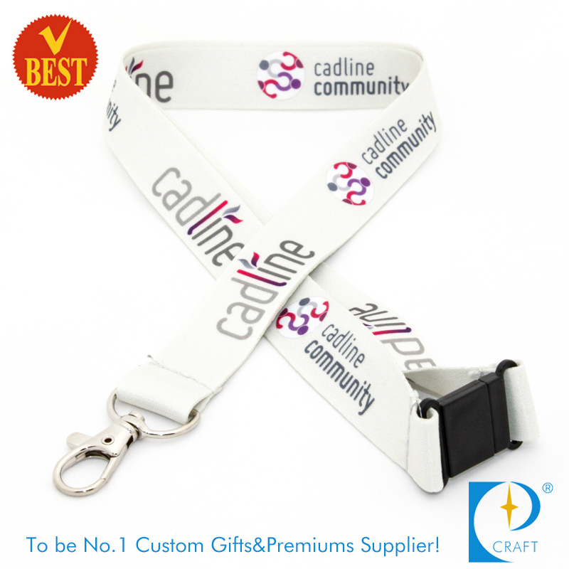 Hot Sale Dye Sublimation Printed Lanyard with Safety Buckle in High Quality From China