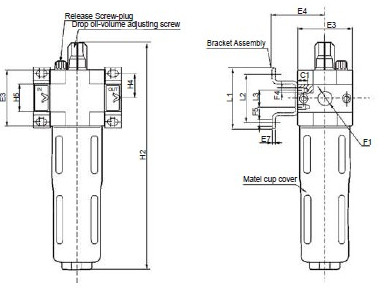 Ol Series Pneumatic Air Lubricator