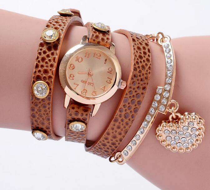 Yxl-405 2016 New Styles Selling Fashion Lady Watches Wrist Gift Lady Vogue Leather Bracelet Band Quartz Watch for Women