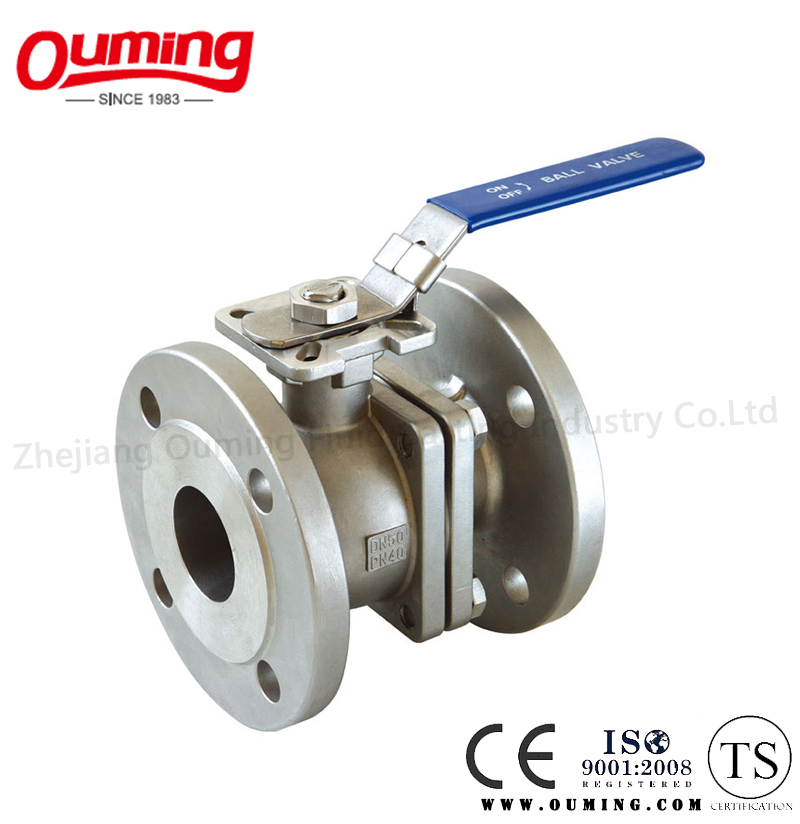 2PC Stainless Steel Ball Valve with Lock Handle Ss316/Ss304 (Q41F-16R)