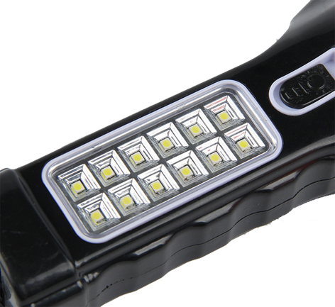 Dual-Functional Rechargeable LED Torch with Built-in Charging Plug