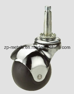 Rubber/PVC Screw Ball Caster Wheel