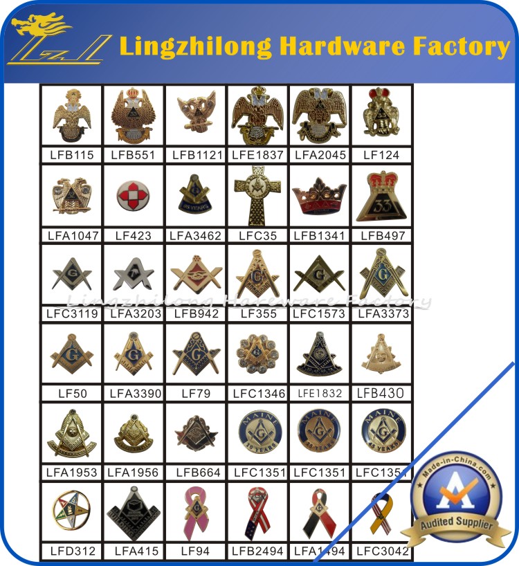 Wholesale Masonic Enamel Lapel Pin Badges