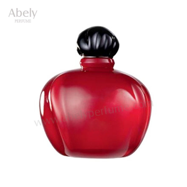 Small Bowling Ball Shaped Style Glass Perfume Bottle