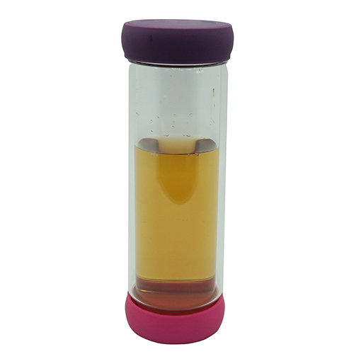 Double Wall Glass Tea Bottle 400ml with Strainer