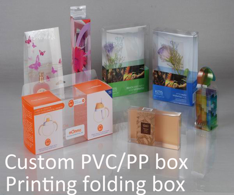 Eco-Friendly Clear Printing PVC Gift Box (foldable box)