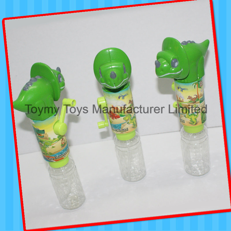 Summer Brand New Mini Hand Crank Dinosaur Water Gun Toy