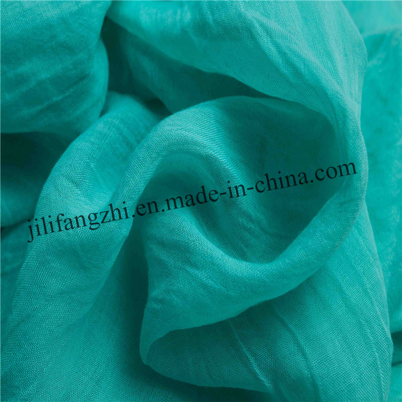 Customed Spun Polyester Printed Scarf Fabric