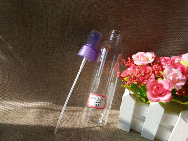 150ml Clear Plastic Bottle with Blue Dispenser (PETB-07)