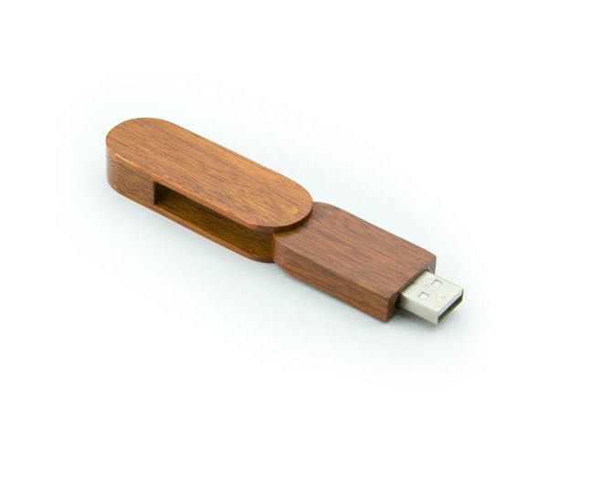 Wooden USB Stick Thumbdrive Flash Memory Swivel USB Flash Drive