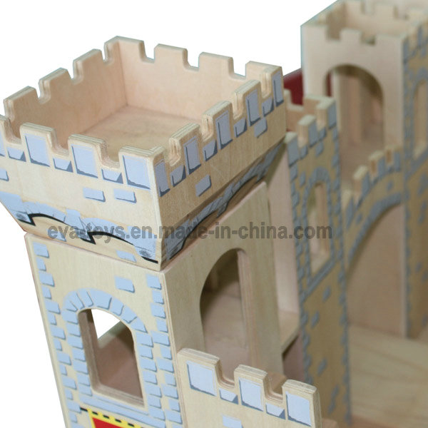 Wooden Children Castle Toy, Can Be Assembled by Kid (W06A035)