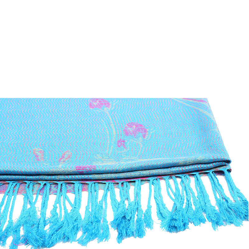 Chinese Peony Flowers Shawl Scarf for Women
