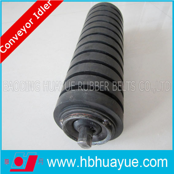 Flat Rubber Casting Impact Troughing Conveyor Idler Roller