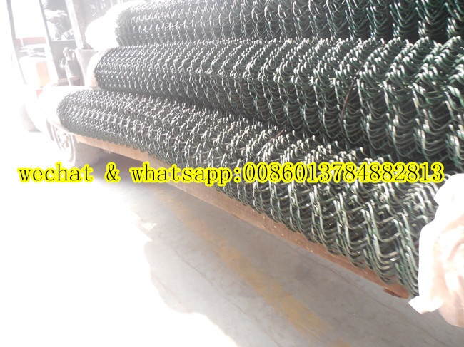 PVC Coated Chain Link Fence (Factory)