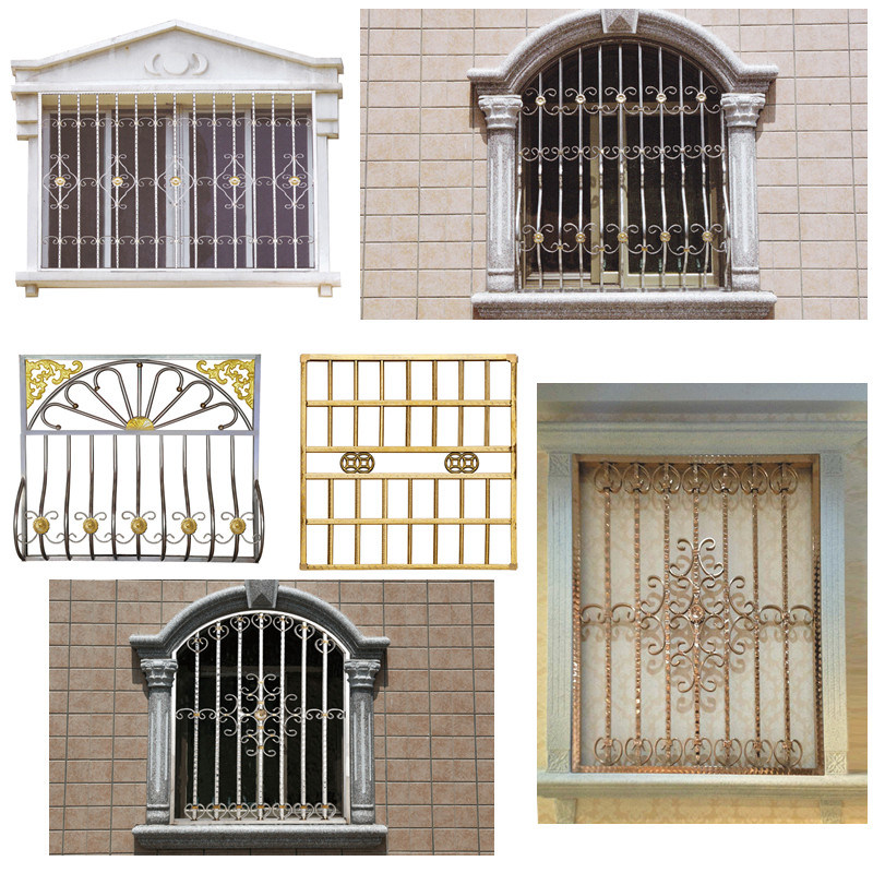 Wrought Steel Window Protecting Rail/Modern Window Grill Design