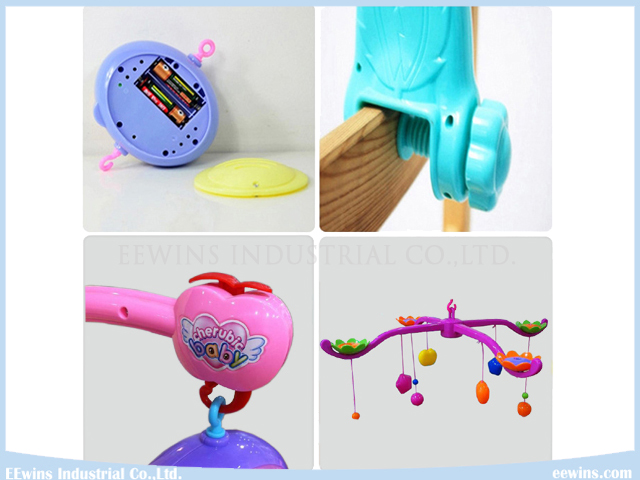 Electric Musical Baby Mobiles with Plush Toys for Baby