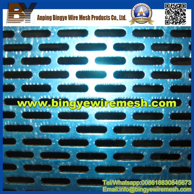 Aluminum Platform Oblong Hole Perforated Metal Sheet