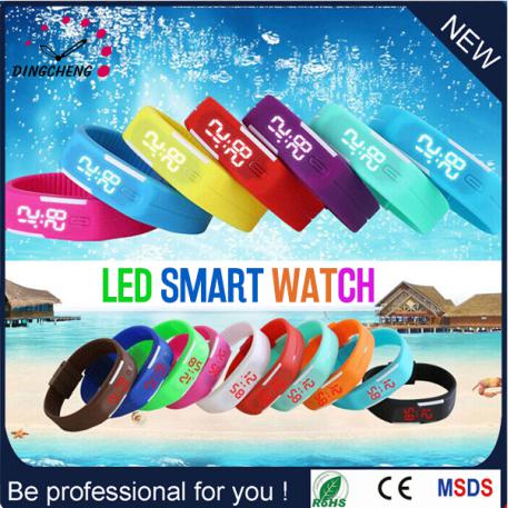 New Design Fashion Silicone Sports Bracelet LED Watches (DC-1011)