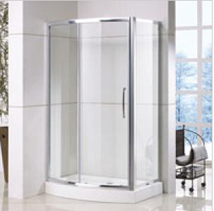 Bow Front Shower Enclosure with Side Panel