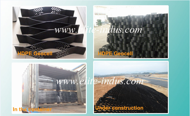 (50mm-300mm height) Retaining Wall Plastic HDPE Geocell