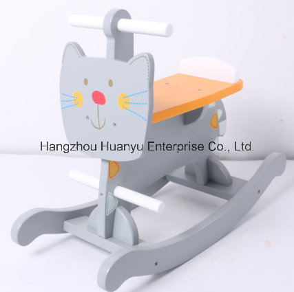 New Design Wooden Rocking Animal-Cat Rocker