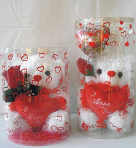 Custom Gift Plastic tube with printing (christmas gift box)