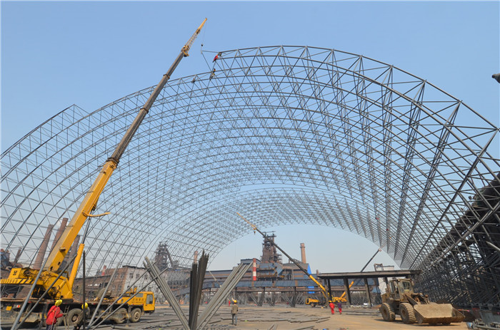 China Supplier Steel Space Frame Roof Coal Storage Sheds