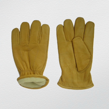 Aramid Lined Cow Grain Driver Cut Resistance Work Glove (9016)