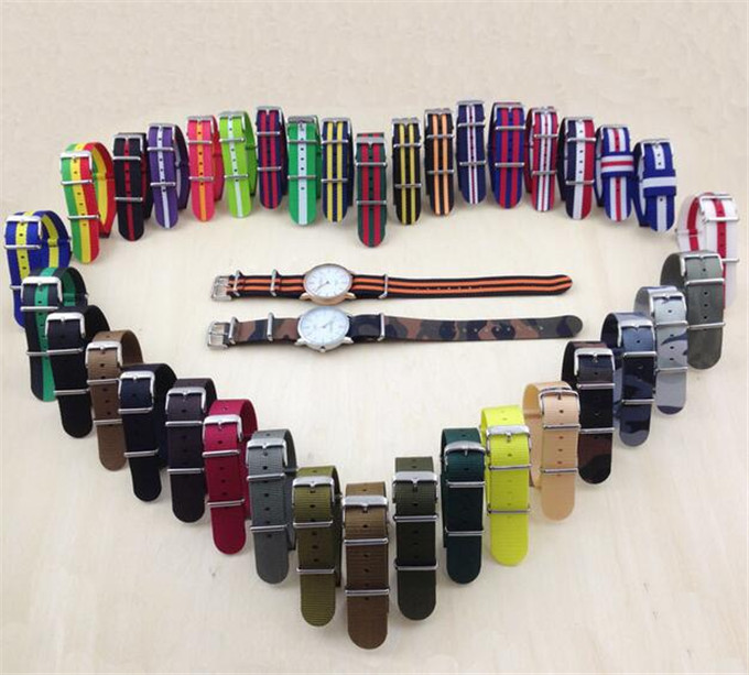 Yxl-611 Fashion Style Nato Watch Straps Nylon Watch Band Strap 18mm 20mm 22mm 24mm Nato Nylon Straps