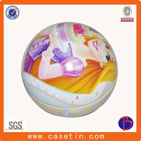 Christmas Ball Promotional Gift Tin Plate Box