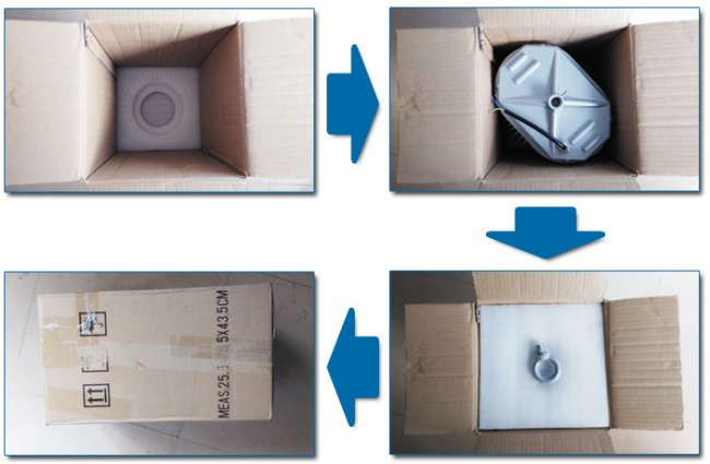 High Lumen 115lm/W 150W LED High Bay Light Aluminum Warehouse