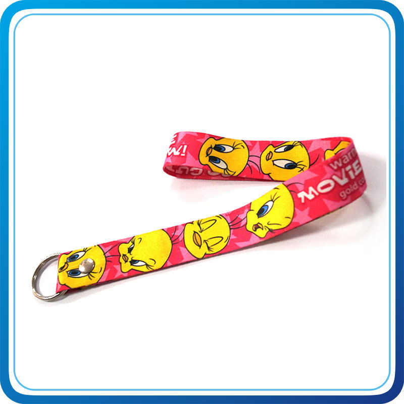 Promotional Items Polyester Material Key Chain Lanyard (HN-LD-123)