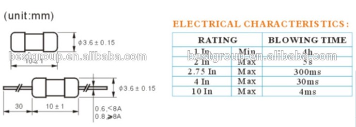 Glass Tube Type Fuse