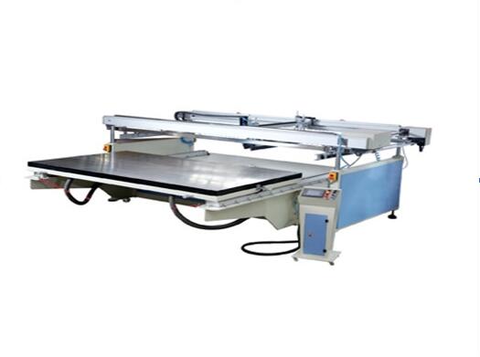 Large 4 Pillar Semi Glass Screen Printing Machine