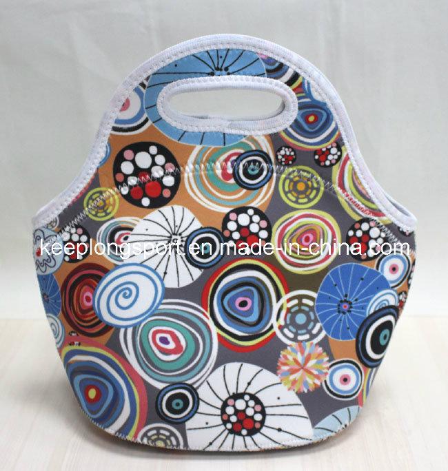 Full Color Printing Custom Neoprene Picnic Lunch Bag