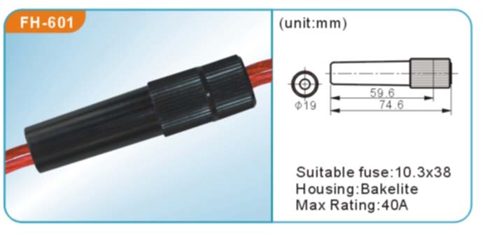 Glass Tube Fuse Holder with RoHS Approvals