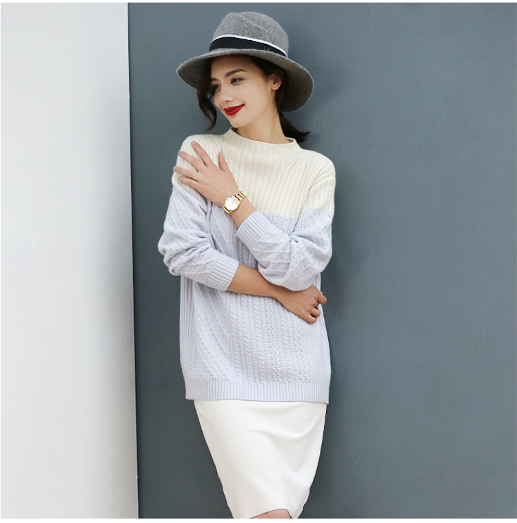 Ladies Fashion Long Style Pullover Sweater